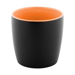 Mug en céramique personnalisable noire intérieur coloré 300 ml