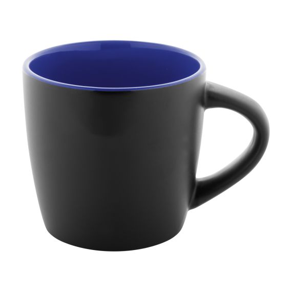 Mug en céramique personnalisable noire intérieur coloré 300 ml Mug en céramique personnalisable noire intérieur coloré 300 ml