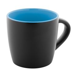 Mug en céramique personnalisable noire intérieur coloré 300 ml Mug en céramique personnalisable noire intérieur coloré 300 ml