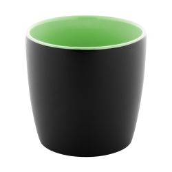 Mug en céramique personnalisable noire intérieur coloré 300 ml Mug en céramique personnalisable noire intérieur coloré 300 ml