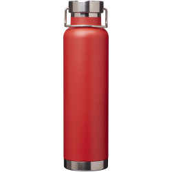 Bouteille publicitaire isolation sous vide Astra 650 ml en cuivre et acier inoxydable recyclé certifié RCS Bouteille publicitaire isolation sous vide Astra 650 ml en cuivre et acier inoxydable recyclé certifié RCS