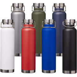 Bouteille publicitaire isolation sous vide Astra 650 ml en cuivre et acier inoxydable recyclé certifié RCS