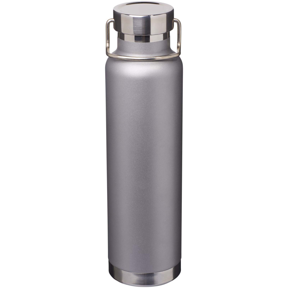 Bouteille publicitaire isolation sous vide Astra 650 ml en cuivre et acier inoxydable recyclé certifié RCS
