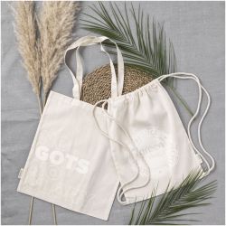 Sac publicitaire fourre-tout en coton biologique 7L Orissa 100 g/m² Sac publicitaire fourre-tout en coton biologique 7L Orissa 100 g/m²
