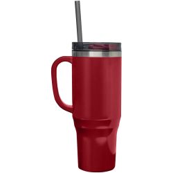 Mug publicitaire isotherme Melbourne 1200 ml certifié RCS avec paille