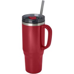 Mug publicitaire isotherme Melbourne 1200 ml certifié RCS avec paille
