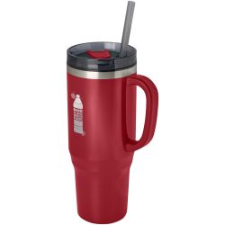 Mug publicitaire isotherme Melbourne 1200 ml certifié RCS avec paille