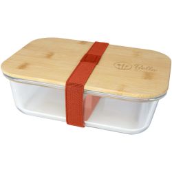 Boîte publicitaire repas Roby en verre avec couvercle en bambou Seasons