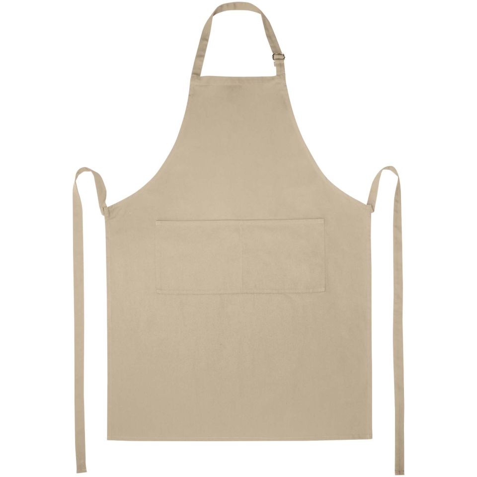 Tablier publicitaire ajustable Andrea de 240 g/m² avec bretelle réglable au cou