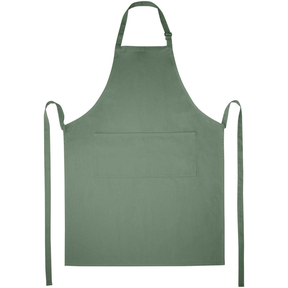 Tablier publicitaire ajustable Andrea de 240 g/m² avec bretelle réglable au cou