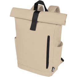 Sac publicitaire à dos Byron de 18 L en RPET GRS 15,6" avec dessus enroulable Sac publicitaire à dos Byron de 18 L en RPET GRS 15,6" avec dessus enroulable