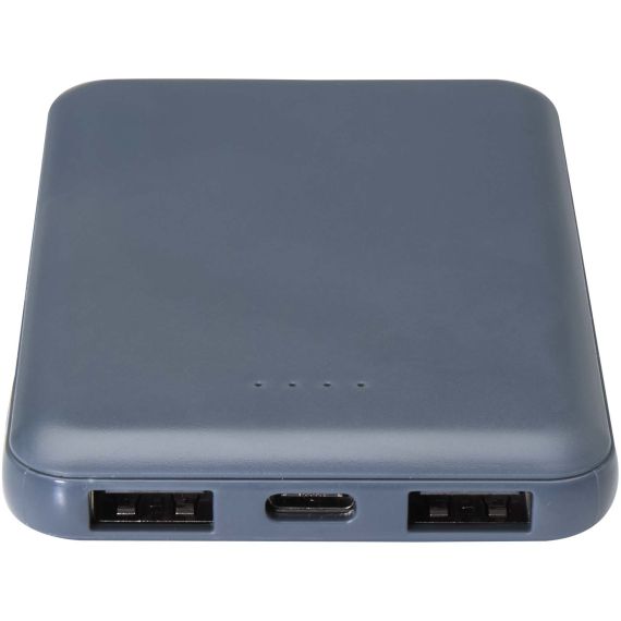 Batterie publicitaire de secours en plastique recyclé Asama type-C de 5 000 mAh