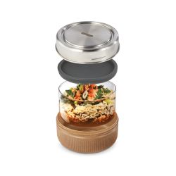 Bol publicitaire à lunch en verre Black+Blum 750ml Bol publicitaire à lunch en verre Black+Blum 750ml