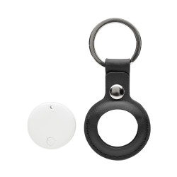 Retrouve-clés publicitaire en plastique recyclé RCS Findmate Dual