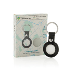 Retrouve-clés publicitaire en plastique recyclé RCS Findmate Dual