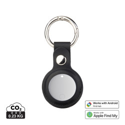 Retrouve-clés publicitaire en plastique recyclé RCS Findmate Dual