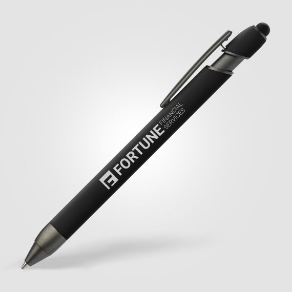 Stylo personnalisable à bille et stylet Prince Acier Stylo personnalisable à bille et stylet Prince Acier