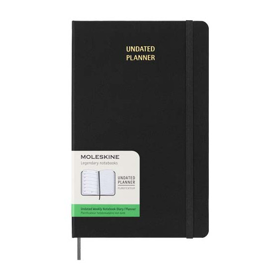 Agenda publicitaire L hebdomadaire non daté Moleskine à couverture rigide Agenda publicitaire L hebdomadaire non daté Moleskine à couverture rigide