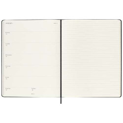 Agenda publicitaire XL hebdomadaire 12 mois Moleskine à couverture rigide Agenda publicitaire XL hebdomadaire 12 mois Moleskine à couverture rigide
