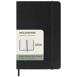 Agenda publicitaire de poche hebdomadaire 12 mois Moleskine à couverture souple