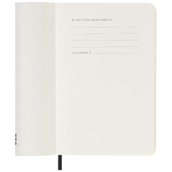 Agenda publicitaire de poche hebdomadaire 12 mois Moleskine à couverture souple Agenda publicitaire de poche hebdomadaire 12 mois Moleskine à couverture souple
