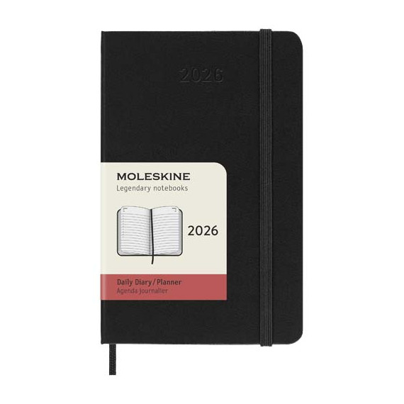Agenda publicitaire de poche quotidien 12 mois Moleskine à couverture rigide Agenda publicitaire de poche quotidien 12 mois Moleskine à couverture rigide