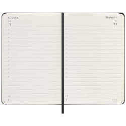 Agenda publicitaire de poche quotidien 12 mois Moleskine à couverture rigide Agenda publicitaire de poche quotidien 12 mois Moleskine à couverture rigide