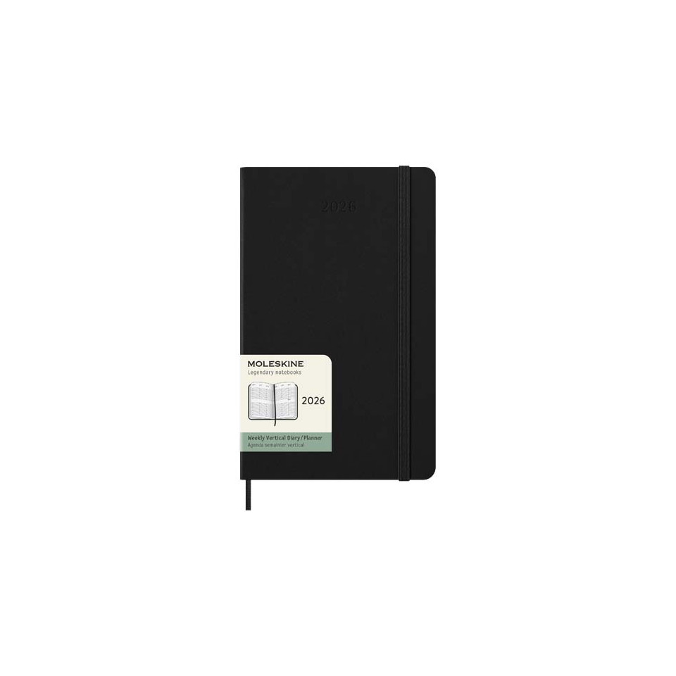 Agenda publicitaire L vertical 12 mois Moleskine à couverture rigide