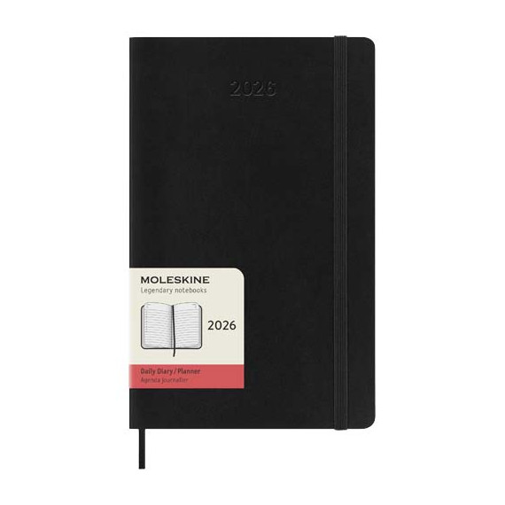 Agenda publicitaire L quotidien 12 mois Moleskine à couverture souple Agenda publicitaire L quotidien 12 mois Moleskine à couverture souple