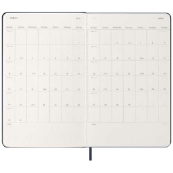 Agenda publicitaire L hebdomadaire 12 mois Moleskine à couverture rigide