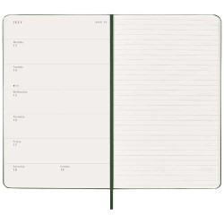 Agenda publicitaire L hebdomadaire 12 mois Moleskine à couverture rigide