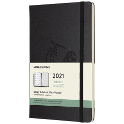 Agenda publicitaire L hebdomadaire 12 mois Moleskine à couverture rigide