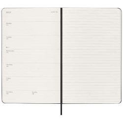 Agenda publicitaire L hebdomadaire 12 mois Moleskine à couverture rigide