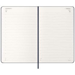Agenda publicitaire L quotidien 12 mois Moleskine à couverture rigide Agenda publicitaire L quotidien 12 mois Moleskine à couverture rigide