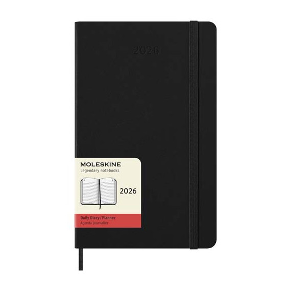 Agenda publicitaire L quotidien 12 mois Moleskine à couverture rigide Agenda publicitaire L quotidien 12 mois Moleskine à couverture rigide