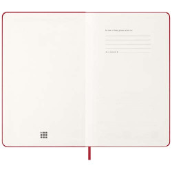 Agenda publicitaire L quotidien 12 mois Moleskine à couverture rigide Agenda publicitaire L quotidien 12 mois Moleskine à couverture rigide