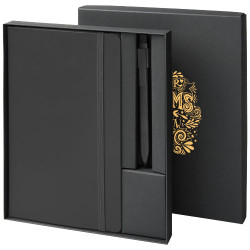 Coffret publicitaire cadeau avec cahier A5 et stylo Moleskine