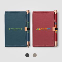Ensemble bloc-notes marque page avec post-it et stylo publicitaire Goldstar®