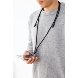 Cordon publicitaire téléphone réglable avec câble 60W en rPET RCS LoopAmp
