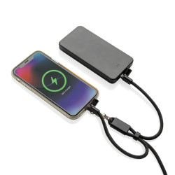 Bracelet publicitaire téléphone avec câble 60W en rPET RCS LoopAmp