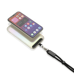 Bracelet publicitaire téléphone avec câble 60W en rPET RCS LoopAmp