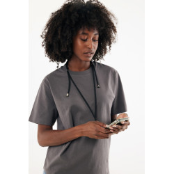 Tour publicitaire de cou téléphone réglable en rPET recyclé RCS CarryLoop