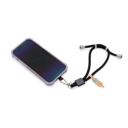 Bracelet publicitaire téléphone réglable en rPET recyclé RCS CarryLoop