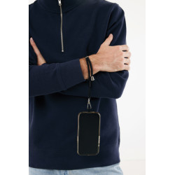 Bracelet publicitaire téléphone réglable en rPET recyclé RCS CarryLoop