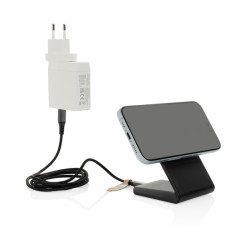 Chargeur publicitaire magnétique 15W en plastique recyclé RCS VoltPerch