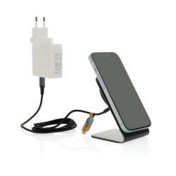 Support publicitaire de recharge magnétique 15W en aluminium Terra