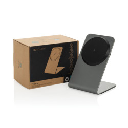 Support publicitaire de recharge magnétique 15W en aluminium Terra