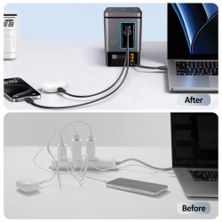 Chargeur publicitaire 105W avec câbles Urban Vitamin Sacramento