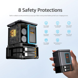 Chargeur publicitaire 105W avec câbles Urban Vitamin Sacramento