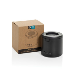 Enceinte publicitaire 3W avec support en plastique recyclé RCS Magpulse